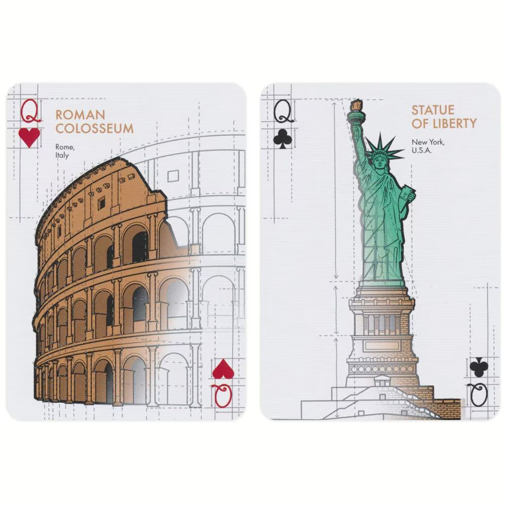 Bicycle Architectural Wonders of the World Playing Cards