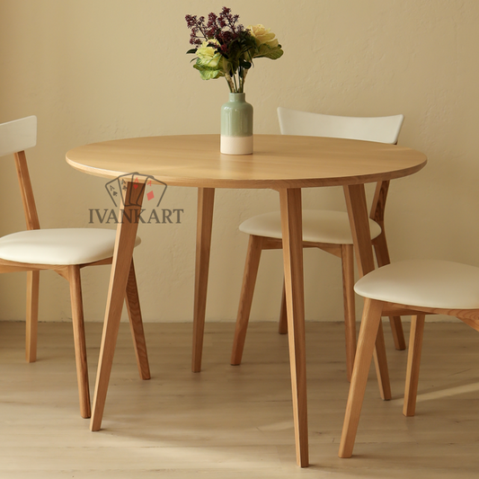 Oak Round Dining Table