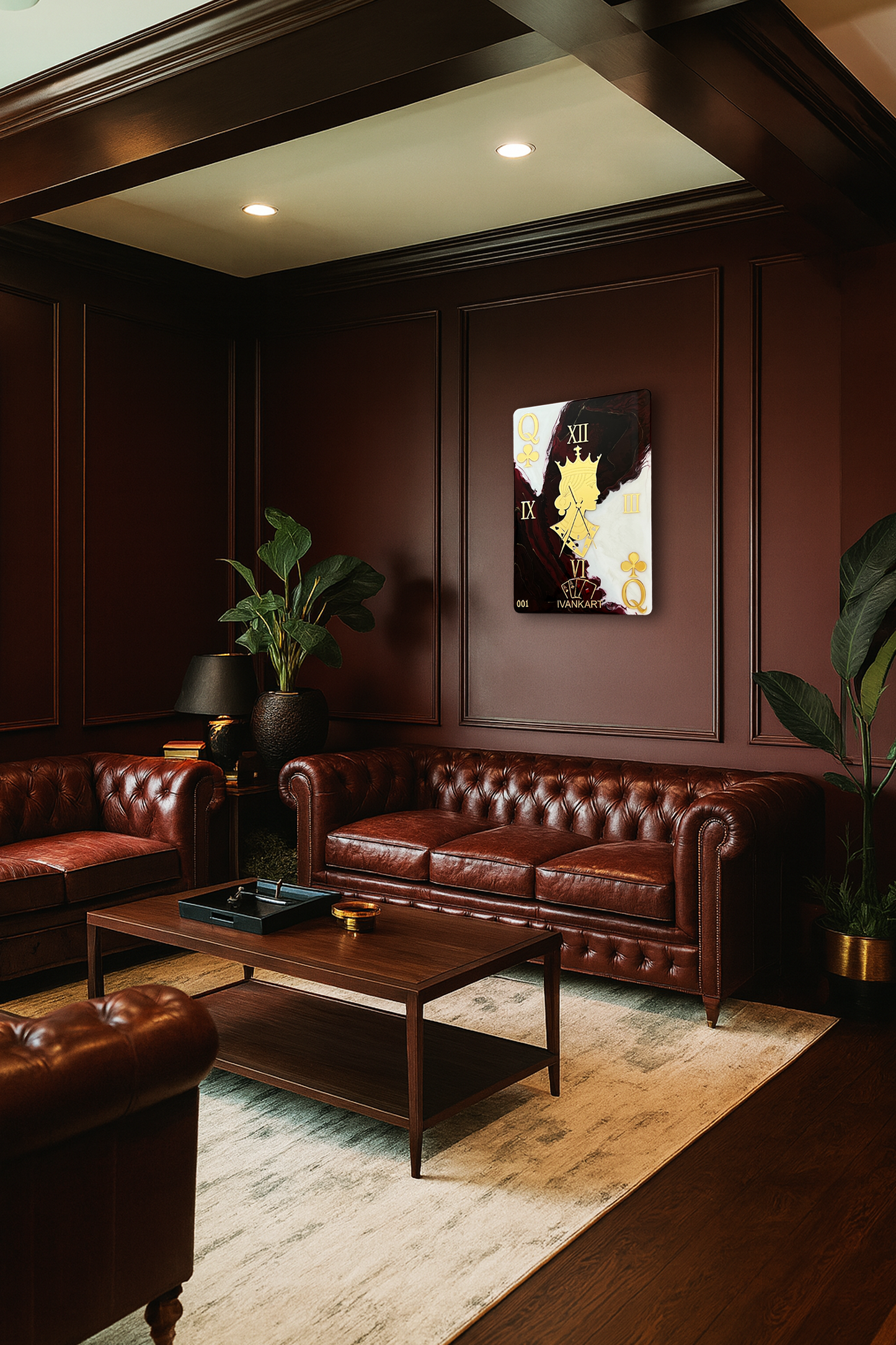 Queen of Clubs Poker Clock