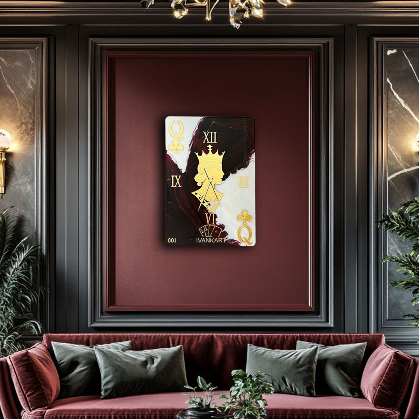 Queen of Clubs Poker Clock