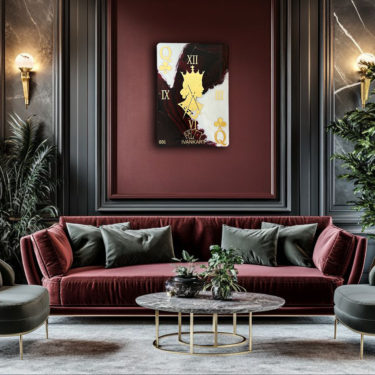 Queen of Clubs Poker Clock