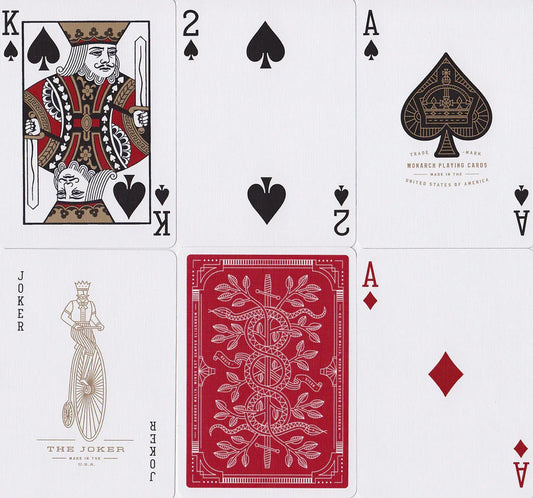 Theory 11 Monarchs Red Playing Cards