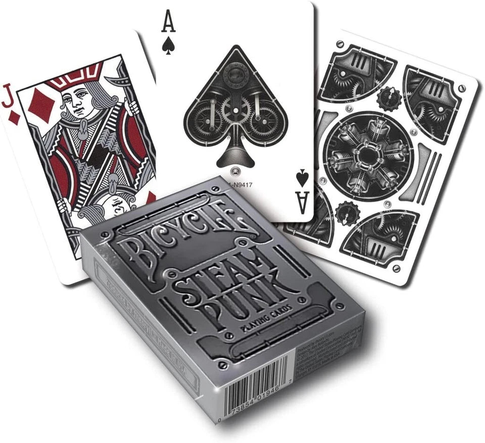 Bicycle Silver Steampunk Playing Cards
