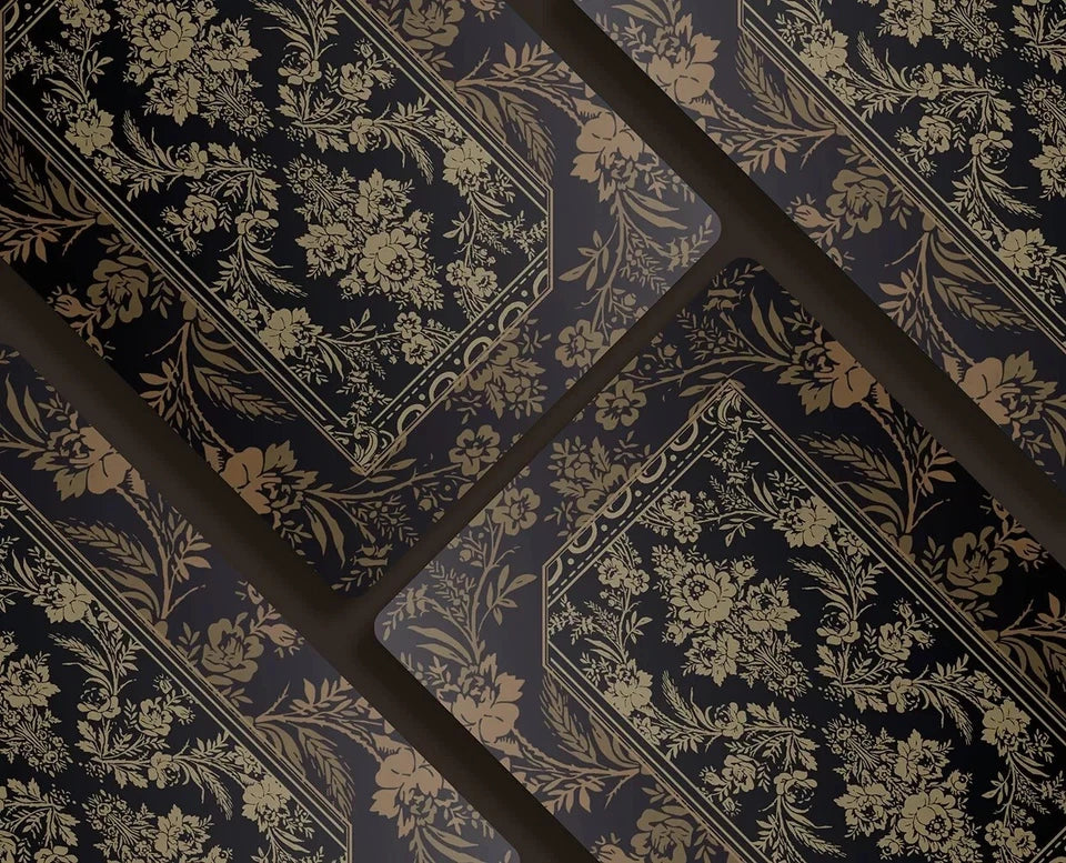 Set Oak Duo Slide Case + 2 Decks Vittoria Di Viritas Playing Cards