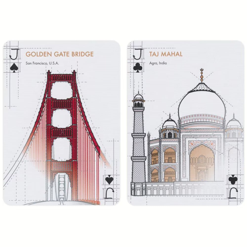 Bicycle Architectural Wonders of the World Playing Cards