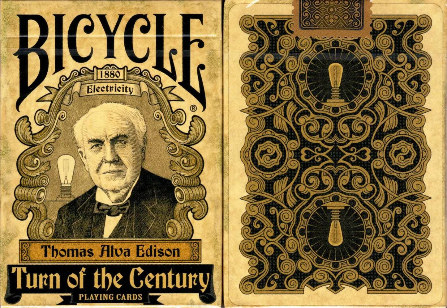Bicycle Turn of the Century Electricity Playing Cards
