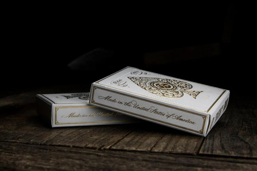 Theory 11 Artisan White Luxury Edition Playing Cards