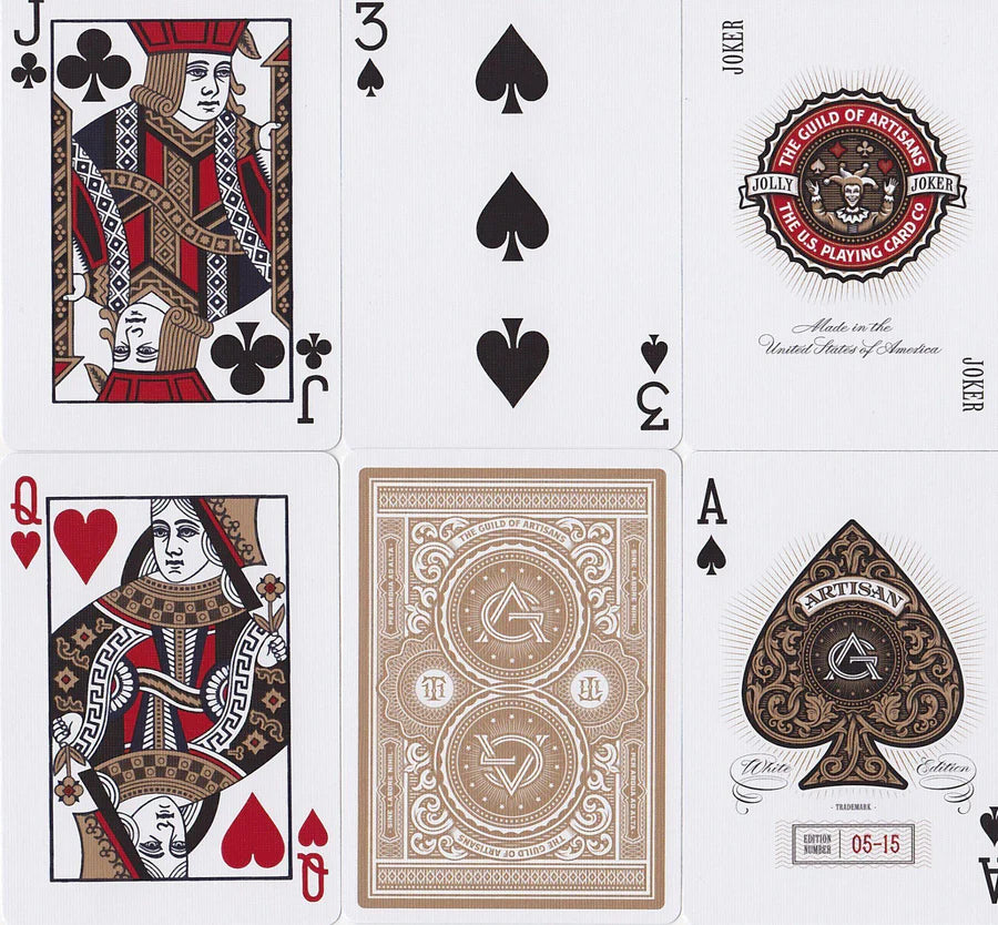 Theory 11 Artisan White Luxury Edition Playing Cards