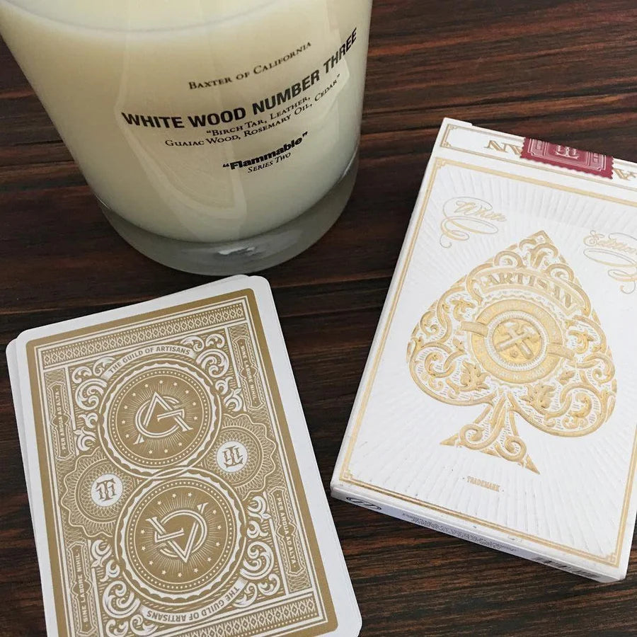 Theory 11 Artisan White Luxury Edition Playing Cards